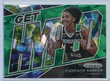 2022 Panini Prizm WNBA Green Ice Parallel Get Hyped 4 Candace Parker