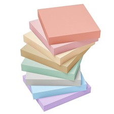 EOOUT 3x3 Inch Super Sticky Notes, 8 Pads (800 Sheets) Pastel 3x3in, Morandi 