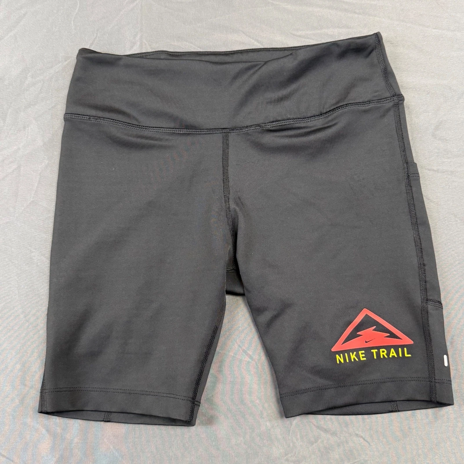 Nike Women's Fast 7" Trail Dri-FIT Running Biker Shorts Black CU6262-010 Size S