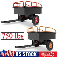 750 LBS Utility Dump Trailer Tow Behind Garde...