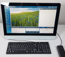 Telikin 22" Elite Silver Touchscreen Computer For Seniors 32GB SSD w/ Keyboard