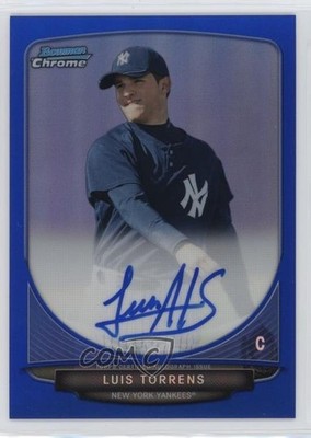 2013 Bowman Chrome Prospects Blue Refractor /150 Luis Torrens #BCA-LT Auto 2d9
