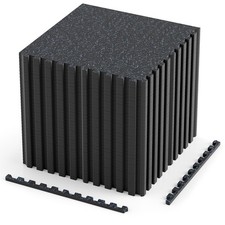 0.55" Thick Gym Flooring 36 Pcs Exercise Equipment Workout Mats w/Rubber Top