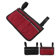Wheelchair Pouch Bag Waterproof Polyester Multi Pocket Design Wheelchair Side