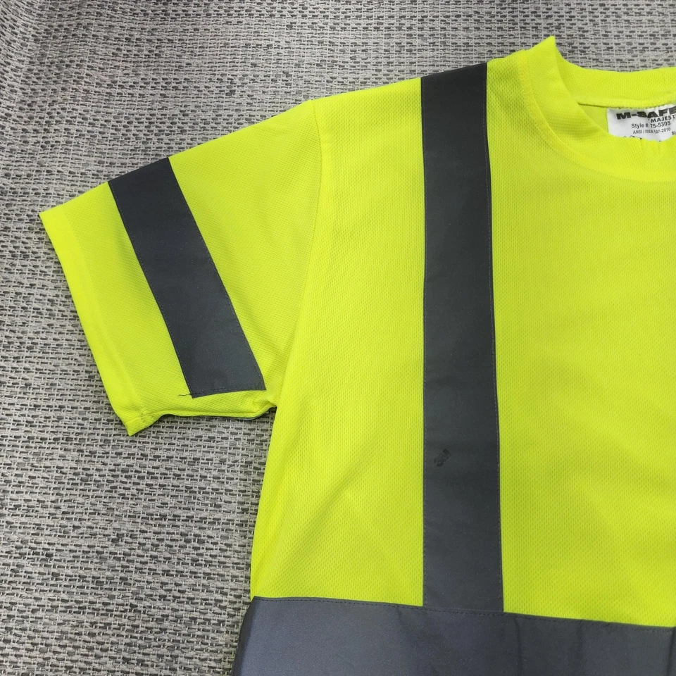 Camisa de segurança masculina Majestic M-SAFE Hi Vis grande 3M reflexiva classe 3 75-5305 - Imagem 4 de 4