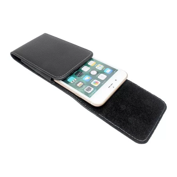 Handy Gürteltasche Schutz Hülle Handytasche für Apple Samsung Universal Schwarz - Bild 4 von 4