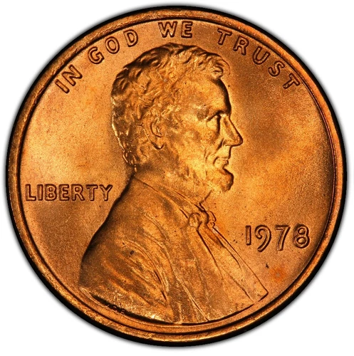 1978-P Lincoln Memorial Cent — photo from the most recent tracked eBay sale