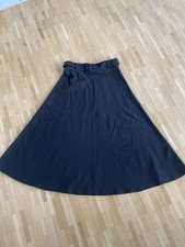 Hallhuber A-Linien Rock Schwarz Mit Gürtel, Größe 36