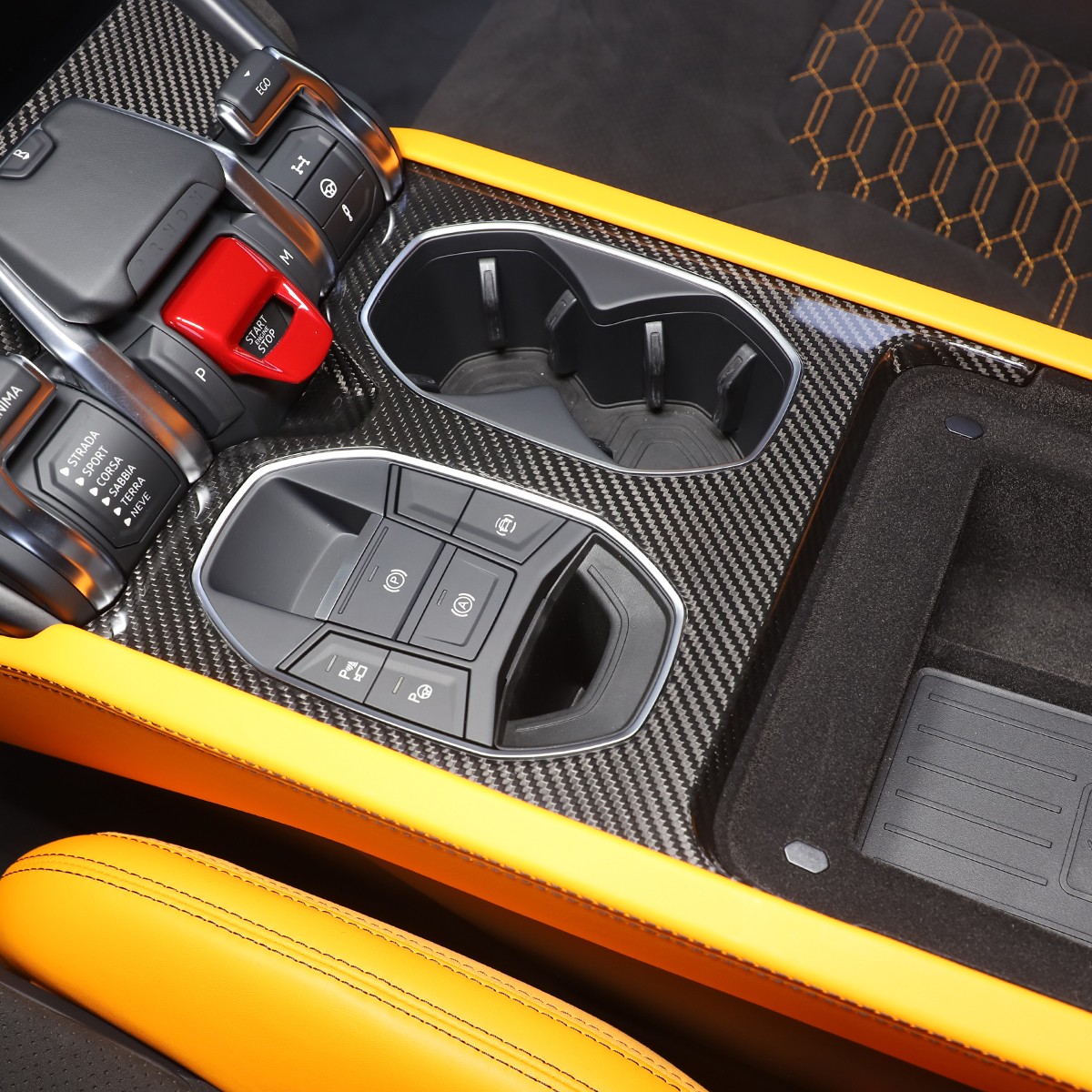 Real Carbon Fiber Central Console Gear Shift Panel Fits LAMBORGHINI URUS 2018-23