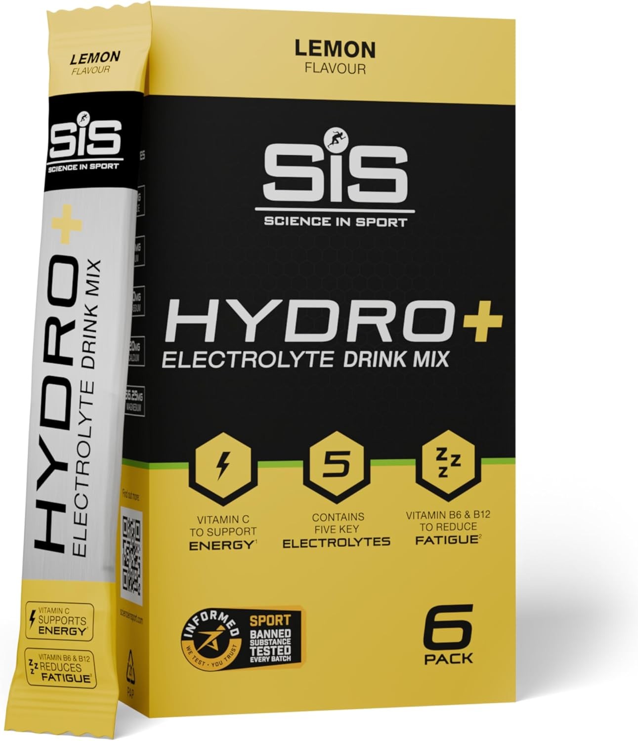 Science in Sport Hydro+ Electrolytes Powder Sachets with 5 Essential Electrolyt