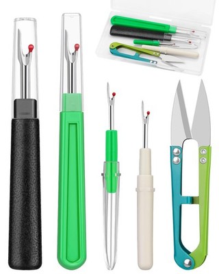 ZMAAGG Seam Rippers for Sewing, 2 Big and 2 Small Basic Edition, Multicolor