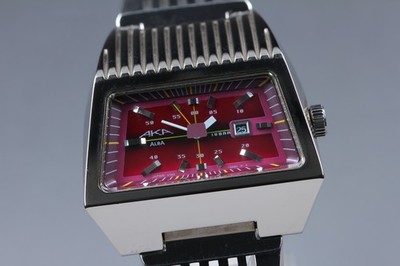 Exc+5] Seiko ALBA AKA V782-5A90 Purple Quartz Men's 34mm Watch