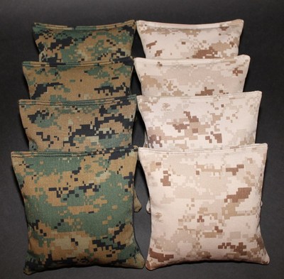 USMC Camo US Marine Corps 8 ACA Regulation Military Corn Hole Camoflauge Bags