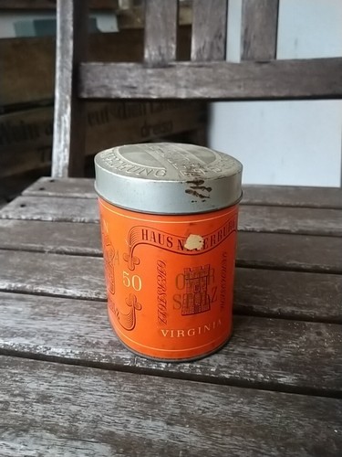 * Blechdose Haus Neuerburg Overstolz 48 Cigaretten Virginia Tropen Packung - Bild 2 von 9
