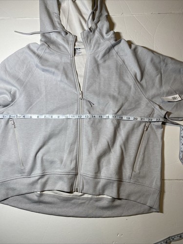 Old Navy Active Dynamic Fleece Hoodie Women’s Size XL Light Gray NWT - Picture 5 of 8
