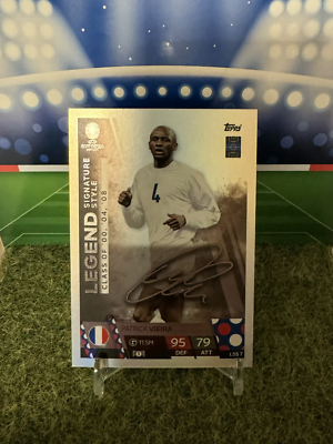 Patrick Vieiraページ Patrick Vieira LEGEND Signature Style Card LSS 7 - Topps Match