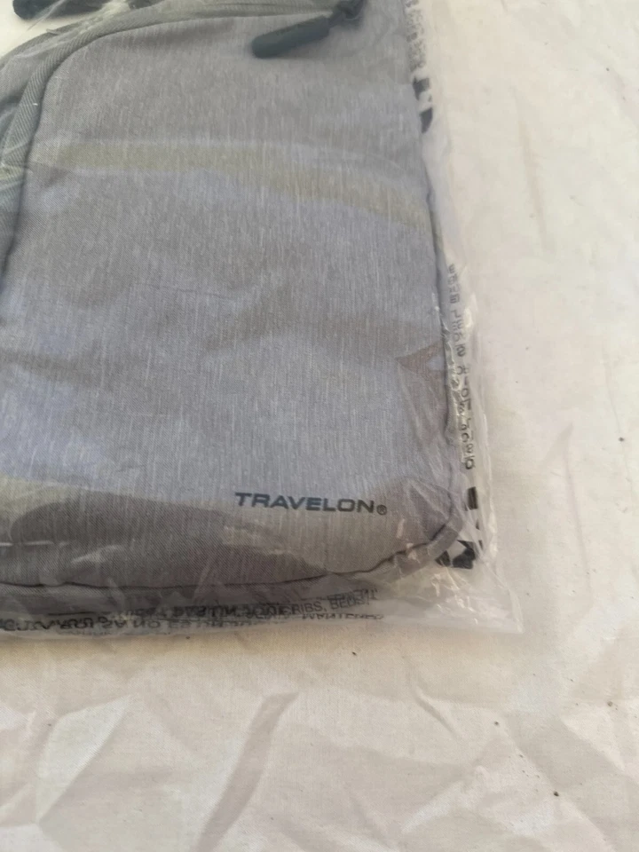 $80 TRAVELON противоугонные предметы первой необходимости тонкий сумка через плечо серый - Изображение 2 из 4