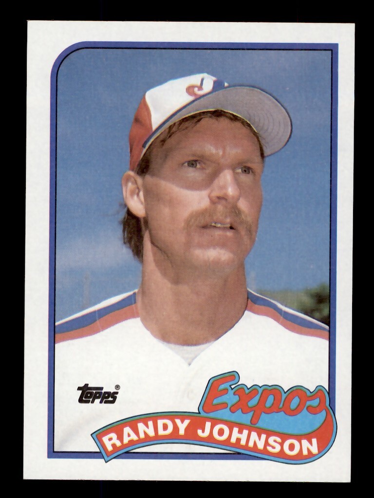 1989 TOPPS #647 RANDY JOHNSON ROOKIE RC MONTREAL EXPOS HOF