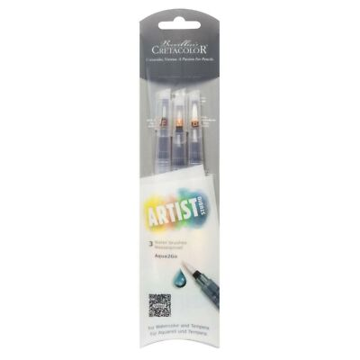 #ad Cretacolor Aqua2Go Water Brush Pen Set 3 Pack Fine Medium amp; Bold Tips AU $34.90
