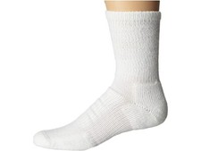 Thorlos 254247 Unisex White Classic Walking Crew Cut Socks Size XL