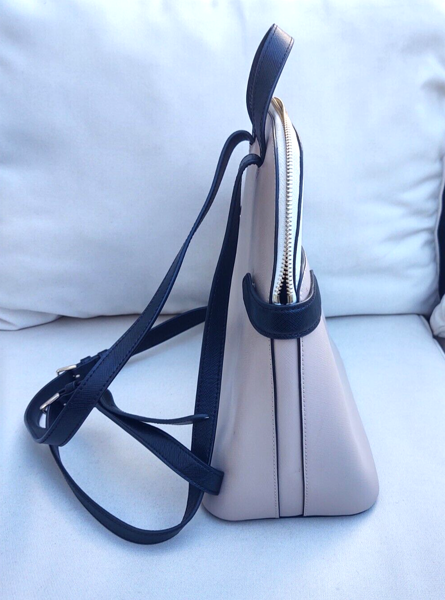 Kate Spade Staci Medium Colorblock Warm Beige Saffiano  display picture 1