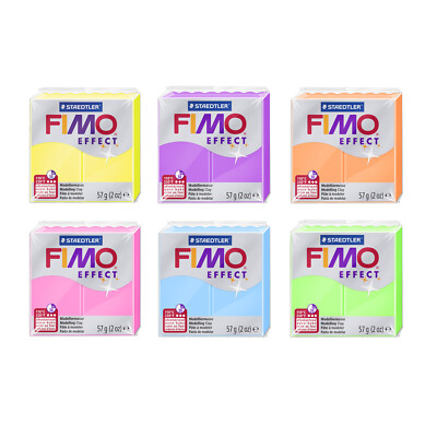 Genuine FIMO  Effect Polymer Modelling Oven Bake Clay 57g * 42 Different Colors