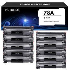 10 Pack CE278A Toner Cartridge For HP LaserJet Pro M1536dnf P1566 P1606dn P1600