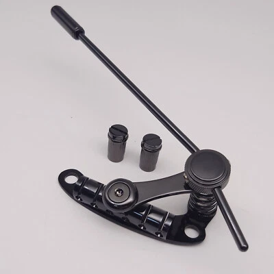 ALLJITA Para Gibson Tune-O-Matic Estilo Guitarra Puente Negro Stop Bar Cordal Trémolo