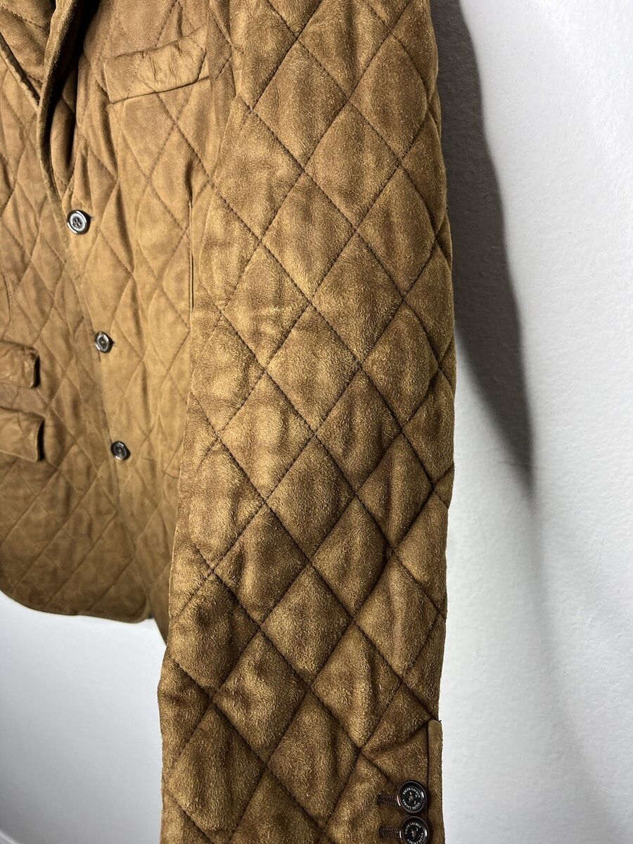 Ralph Lauren Purple Label Large Blazer Jacket Leather 42 RRL Ralph Lauren Purple Label Large Blazer Jacket Leather 42 RRL