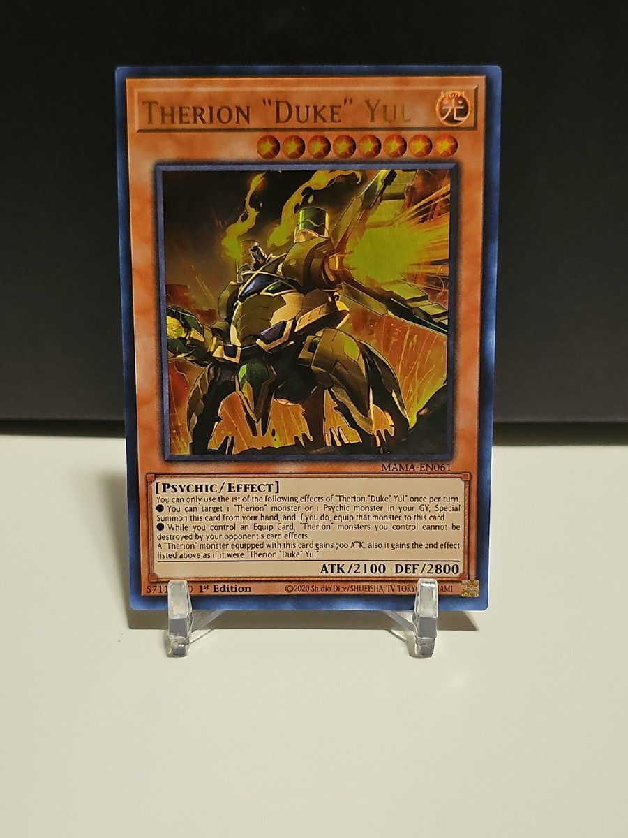 Yu-Gi-Oh! Therion Duke YUL - MAMA-EN061 - Ultra Rare 1st Edition Single Card - View #9