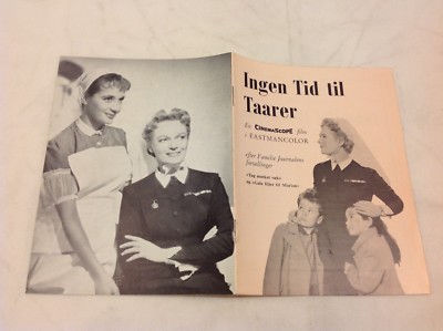 No Time for Tears Anna Neagle Anthony Quale Syms Vintage 1957 Danish Movie Pr...