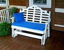 Poly 5' MARLBORO PORCH GLIDER BENCH - MULTIPLE POLY COLORS - Amish Made in USA