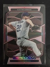 2020 Panini Chronicles #59 Clayton Kershaw Obsidian ETCH RED 12/25 LA Dodgers