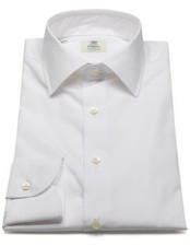 Camicia Luigi Borrelli bianca con colletto classico