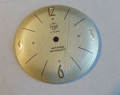 Uhrwerkteil Rundes Zifferblatt Für Rega Uhr Antimagnetisch Stoßfest 17 Rubine