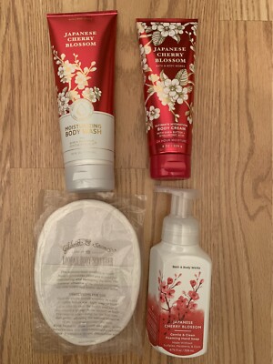 Bath/Body Works Japanese Cherry Blossom-Wash, Foaming Hand Soap, Body Cream & L