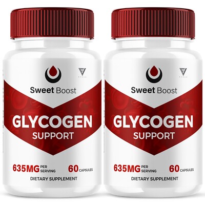 (2 Pack) Sweet Boost Pills SweetBoost Glycogen Support Formula (120 Capsules)