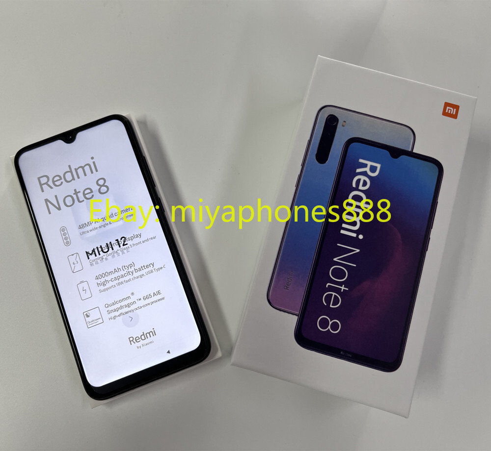 Unlocked Xiaomi Redmi Note 8 4/64GB 6/128GB 4G LTE Android Phone