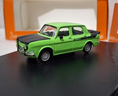Miniature Norev 1:43 – Simca Rallye 2 – Verte Et Noire – Occasion – Métal