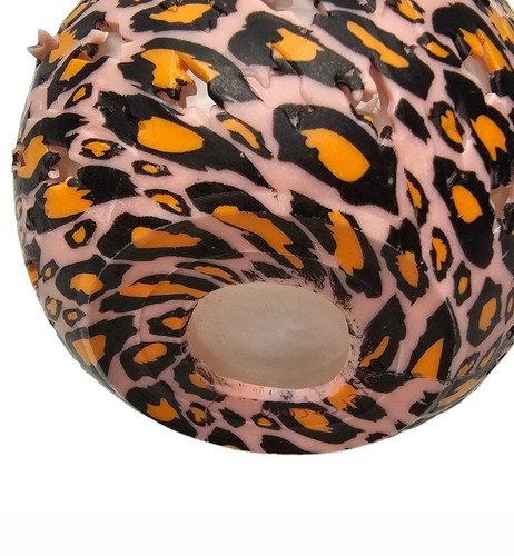 Vaso de copa de vino de silicona portátil sin tallo sin derrames Goverre rosa leopardo 10 oz - Imagen 3 de 7