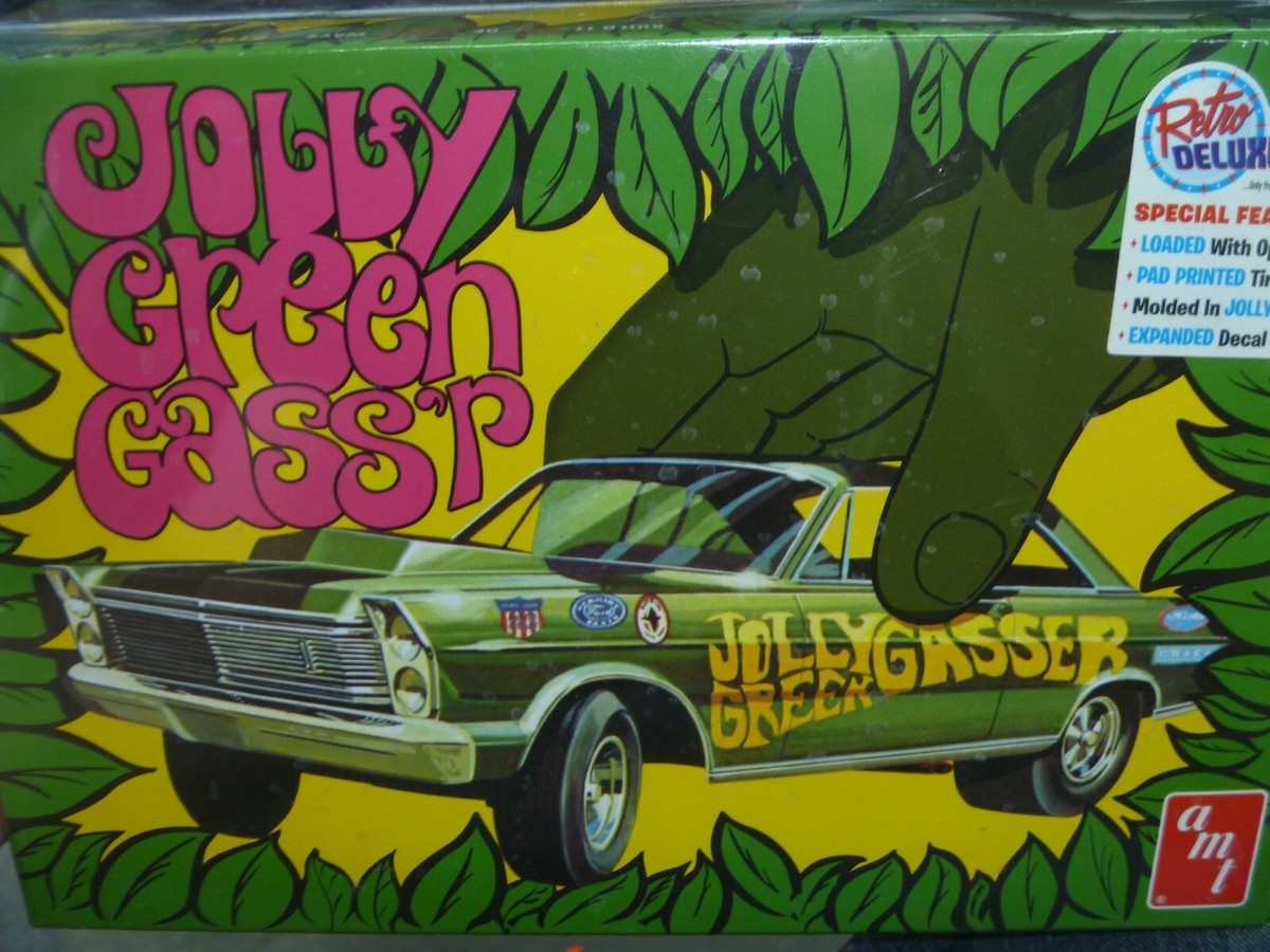 AMT 1192 1965 Ford Galaxie Jolly Green Gasser KIT 1/25 McM