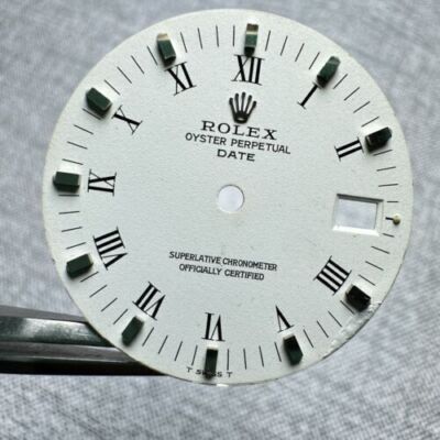 Rolex Date Dial ''White Roman'' 1500 1501 Caliber Automatik 1560 1570 Vintage