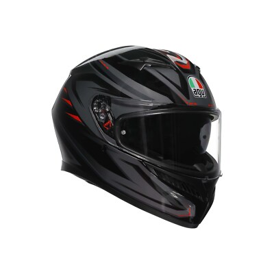 AGV K3 Syth Black Red  Gr. M Motorradhelm Integralhelm