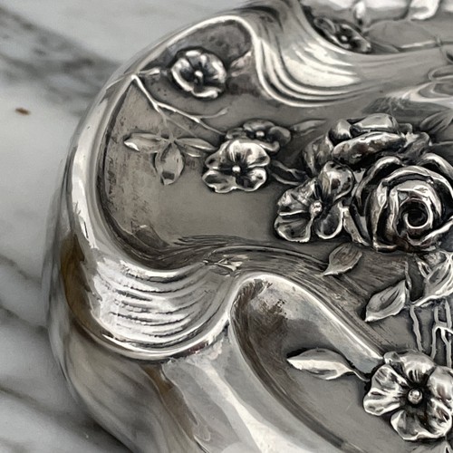Antique Sterling Silver Women's Dresser Set Ornate Details Neuville Whiting? - Picture 12 of 12