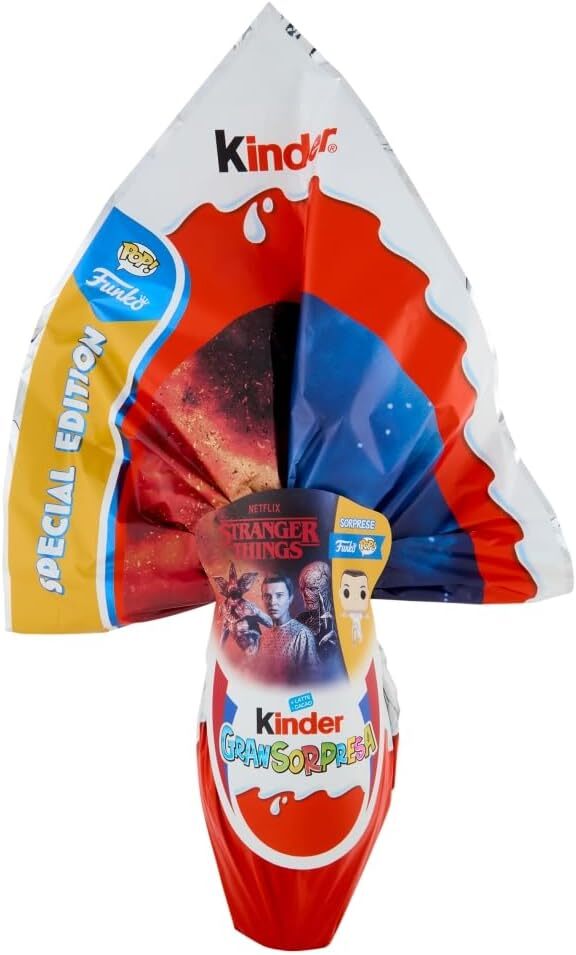 Kinder GranSorpresa Maxi Funko PoP Stranger Things - Uovo di Pasqua Kinder 2025,