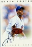 Kevin Foster 1996 Donruss Leaf Signature Series Bronze On Card Autograph Auto