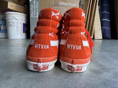 WTAPS x Vans Syndicate Sk8 Hi Bones sz 9.5 Orange | eBay