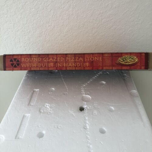 Pizzacraft NEU 14,5 Zoll Rund Glasierter Pizzagrillstein mit Griffen - NEU IM KARTON. - Bild 5 von 6