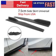 2PCs Side Skirts Rocker Splitters Diffuser Winglet Wings 74.5cm Carbon Fiber USA