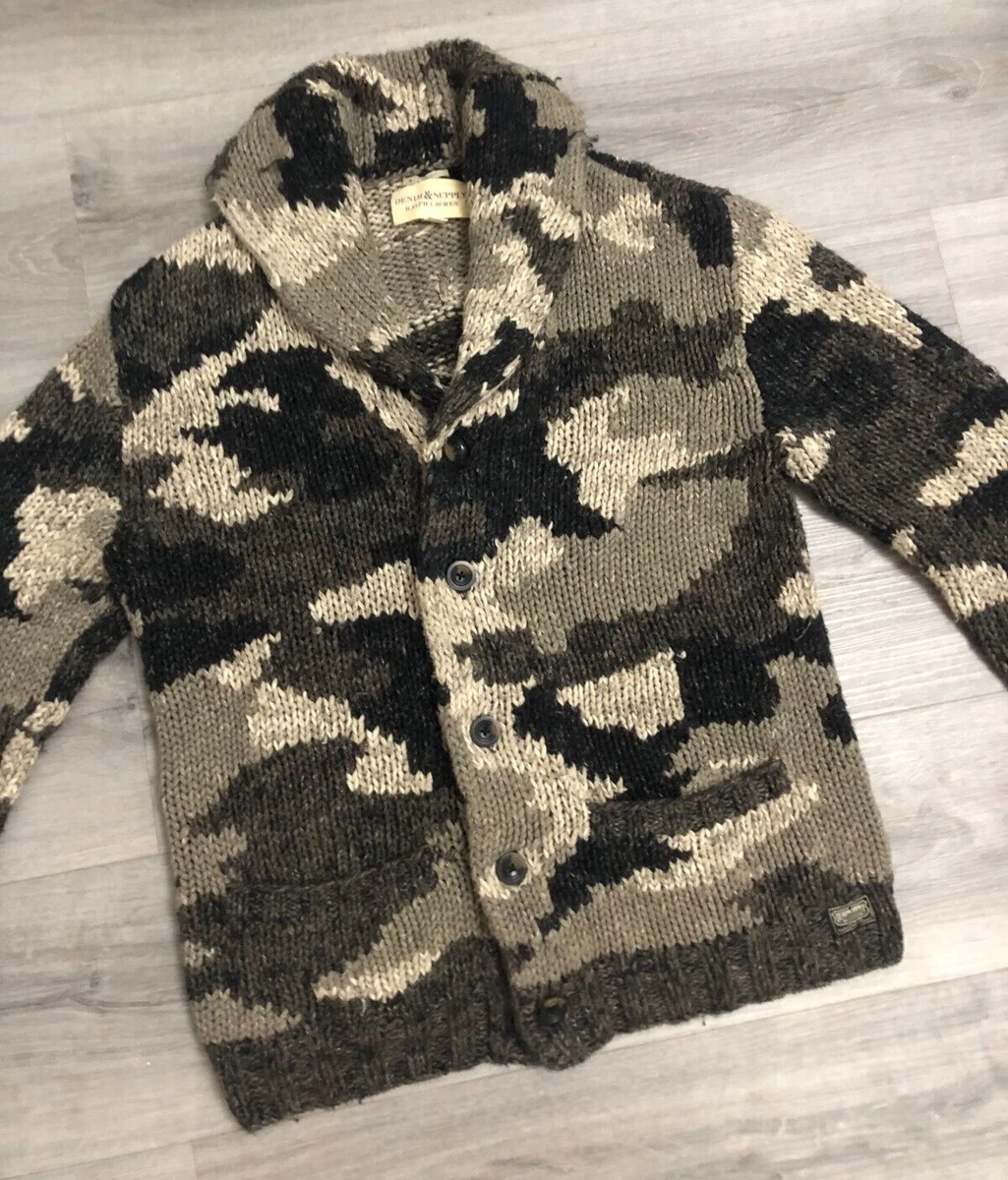 Camo knit deals cardigan